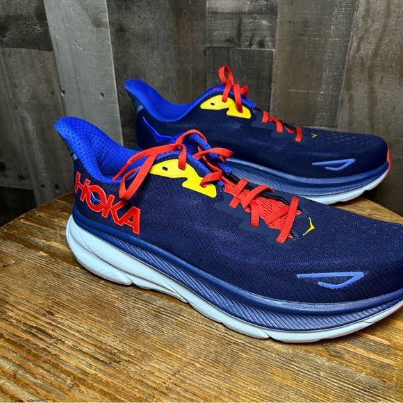 Blue and Red Athletic Sneakers - Picture 8 of 10